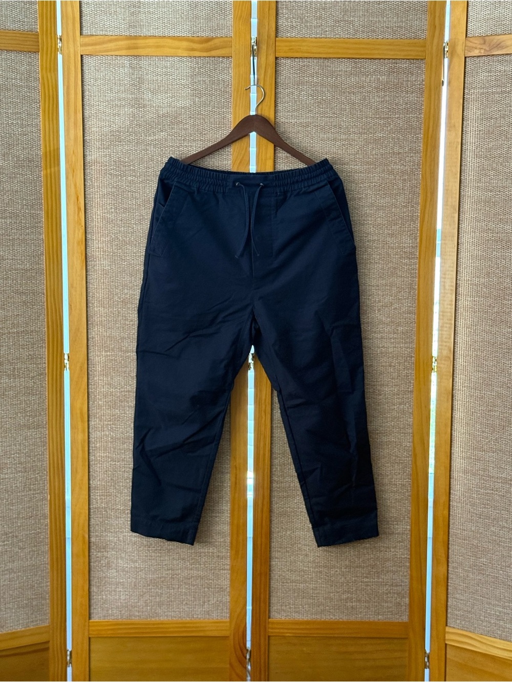 Men's Casual Drawstring Pants - Navy